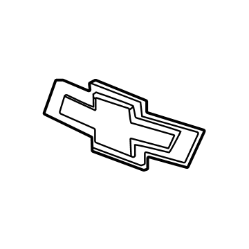 GM 84890249 Emblem, Black, Front 84890249 GM Emblem, Black, Front Illustration 1 of 1