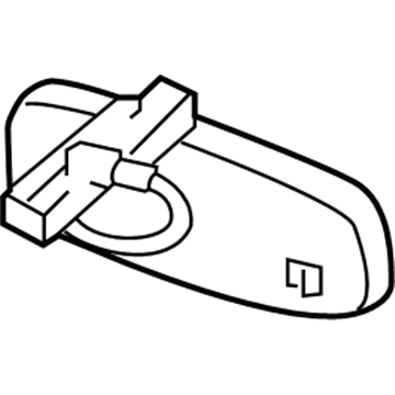 GM 84350235 Mirror Inside, Rear 84350235 GM Mirror Inside, Rear Illustration 1 of 1