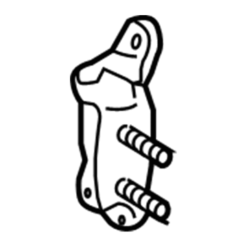 19184178 GM Upper Hinge, Rear Driver Side Illustration 1 of 1