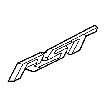 GM 84813213 Nameplate 84813213 GM Nameplate Illustration 1 of 1