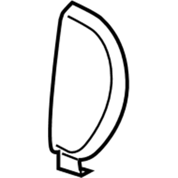 GM 22925348 Side Trim, Driver Side 22925348 GM Side Trim, Driver Side Illustration 1 of 1