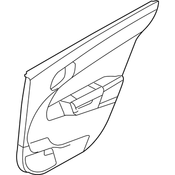 94700955 GM Door Trim Panel Illustration 1 of 1