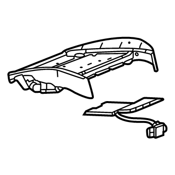 86825886 GM Seat Cushion Pad, Front Passenger Side Illustration 1 of 1