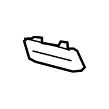 GM 22898791 Seat Belt Bezel, Passenger Side 22898791 GM Seat Belt Bezel, Passenger Side Illustration 1 of 1