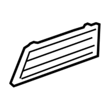 15896196 GM Air Grille, Titanium, Passenger Side Illustration 1 of 1