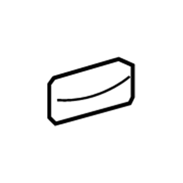 GM 15803066 Seat Belt Bezel, Titanium, Passenger Side 15803066 GM Seat Belt Bezel, Titanium, Passenger Side Illustration 1 of 1