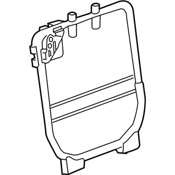 GM 84120324 Seat Back Frame, Rear 84120324 GM Seat Back Frame, Rear Illustration 1 of 1