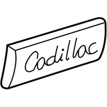 Cadillac 10387855 Nameplate