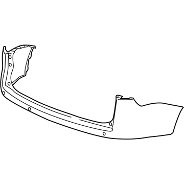 GM 20921715 Bumper Cover, Rear 20921715 GM Bumper Cover, Rear Illustration 1 of 1