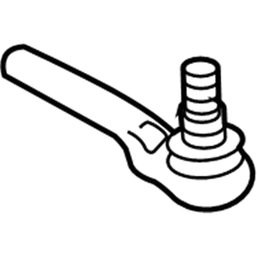 GM 26086581 Outer Tie Rod 26086581 GM Outer Tie Rod Illustration 1 of 1