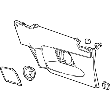GM 23320426 Lower Quarter Trim, Rear Driver Side 23320426 GM Lower Quarter Trim, Rear Driver Side Illustration 1 of 1