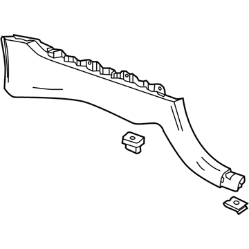 23292469 GM Lower Trim Panel, Passenger Side Illustration 1 of 1
