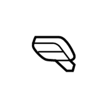 GM 22737682 Upper Quarter Trim Cap 22737682 GM Upper Quarter Trim Cap Illustration 1 of 1