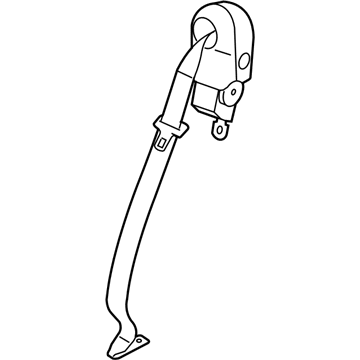GM 89025945 Lap & Shoulder Belt, Titanium 89025945 GM Lap & Shoulder Belt, Titanium Illustration 1 of 1