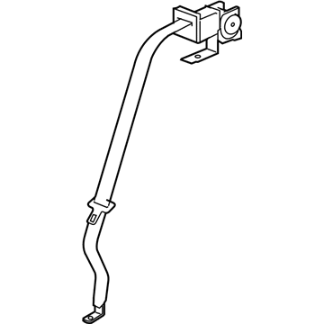 GM 19181900 Lap & Shoulder Belt, Rear Center 19181900 GM Lap & Shoulder Belt, Rear Center Illustration 1 of 1