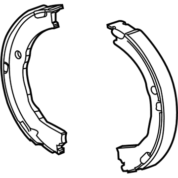 Chevy Camaro Parking Brake Shoes - 92234842