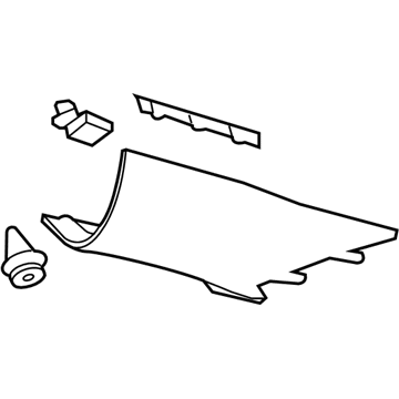 Chevy 23115742 Windshield Pillar Trim
