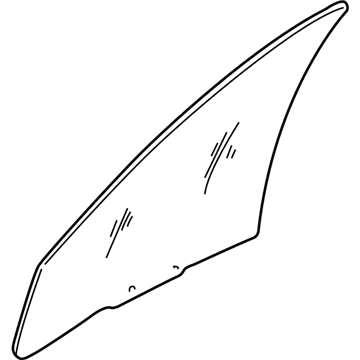 15256605 GM Door Glass, Front Driver Side Illustration 1 of 1
