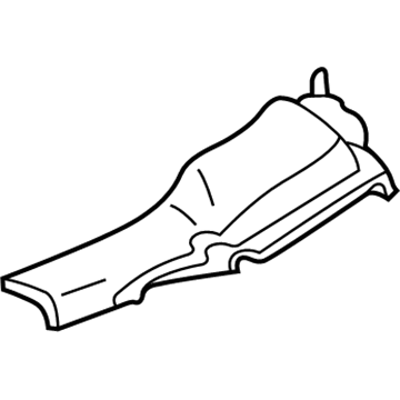GM 22695685 Sill Trim, Dark Gray, Rear Driver Side 22695685 GM Sill Trim, Dark Gray, Rear Driver Side Illustration 1 of 1
