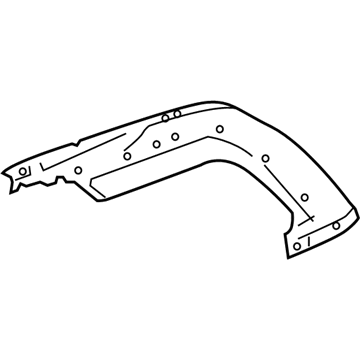 GM 15102211 Upper Quarter Panel, Passenger Side 15102211 GM Upper Quarter Panel, Passenger Side Illustration 1 of 1