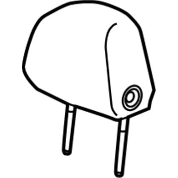 GM 23224229 Headrest, Brown, Front 23224229 GM Headrest, Brown, Front Illustration 1 of 1