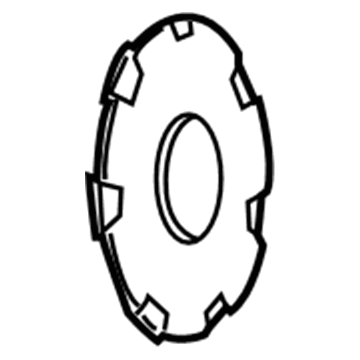 GM 9596629 Center Cap, Black 9596629 GM Center Cap, Black Illustration 1 of 1