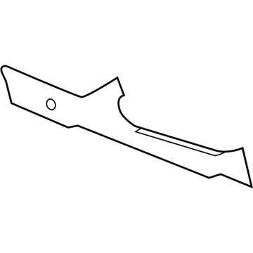 GM 23438782 Lower Panel, Gray, Driver Side 23438782 GM Lower Panel, Gray, Driver Side Illustration 1 of 1