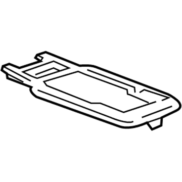 GM 23382936 Upper Trim Panel, Black, Front Lower 23382936 GM Upper Trim Panel, Black, Front Lower Illustration 1 of 1