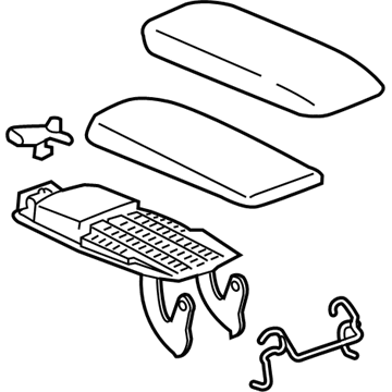 GM 84245168 Armrest Assembly, Front 84245168 GM Armrest Assembly, Front Illustration 1 of 1