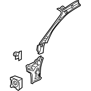 Pontiac 92167924 Inner Hinge Pillar