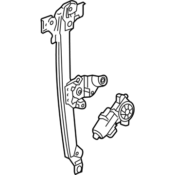 22803635 GM Window Regulator, Rear Passenger Side Illustration 1 of 1