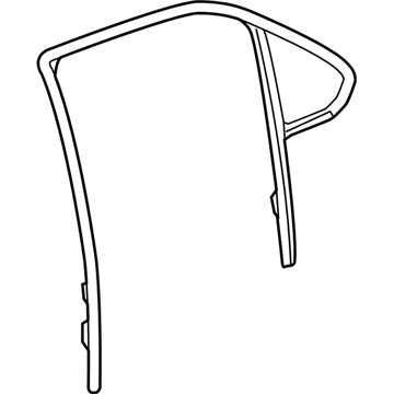 GM 20914530 Fixed Glass, Rear Driver Side 20914530 GM Fixed Glass, Rear Driver Side Illustration 1 of 1