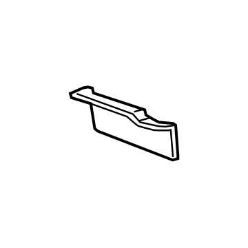 GM 84448337 Air Deflector, Front Driver Side 84448337 GM Air Deflector, Front Driver Side Illustration 1 of 1