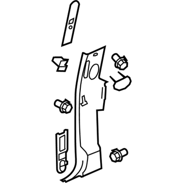 Chevy 22871289 Lock Pillar Trim