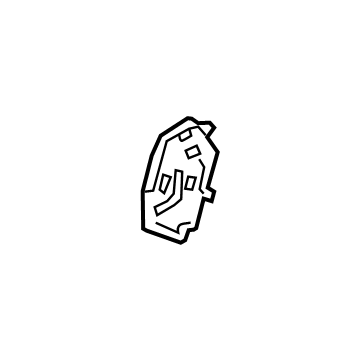 39012586 GM Seat Back Frame Bracket, Rear Illustration 1 of 1