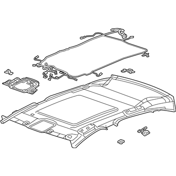 84259701 GM Headliner, Black Illustration 1 of 1