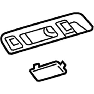GM 22876434 Reading Lamp Assy, Rear Passenger Side 22876434 GM Reading Lamp Assy, Rear Passenger Side Illustration 1 of 1