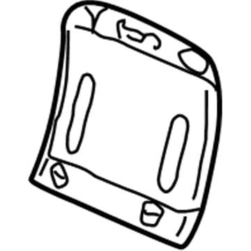 Cadillac 12493371 Seat Back Panel