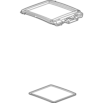 GM 22731428 Sunroof Assembly 22731428 GM Sunroof Assembly Illustration 1 of 1