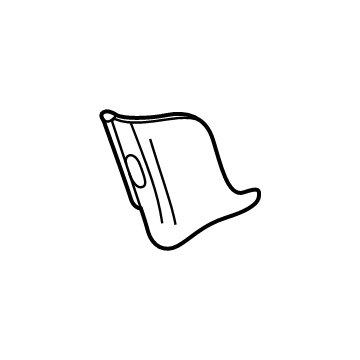 84588226 GM Access Cover, Jet Black, Driver Side Illustration 1 of 1