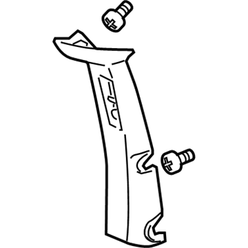 GM 15108253 Upper Center Pillar Trim, Gray, Driver Side 15108253 GM Upper Center Pillar Trim, Gray, Driver Side Illustration 1 of 1