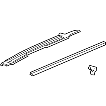 GM 25972860 Rear Sill Plate, Driver Side 25972860 GM Rear Sill Plate, Driver Side Illustration 1 of 1