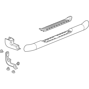 GM 84208267 Step Bar Assembly, Black 84208267 GM Step Bar Assembly, Black Illustration 1 of 1