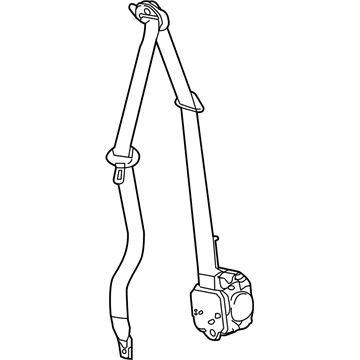 84497322 GM Lap & Shoulder Belt, Driver Side Illustration 1 of 1