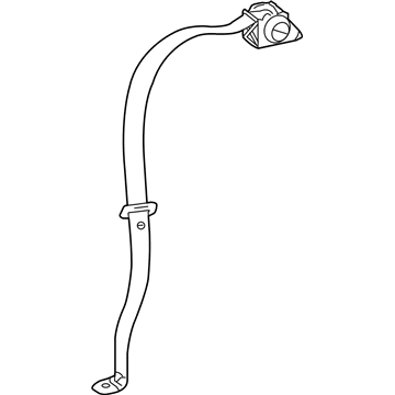 GM 19207371 Lap & Shoulder Belt, Black, Rear 19207371 GM Lap & Shoulder Belt, Black, Rear Illustration 1 of 1