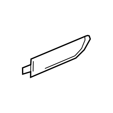 GM 85154731 Applique, Black, Rear Passenger Side 85154731 GM Applique, Black, Rear Passenger Side Illustration 1 of 1