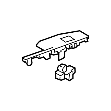 GM 85163190 Switch Panel, Passenger Side 85163190 GM Switch Panel, Passenger Side Illustration 1 of 1