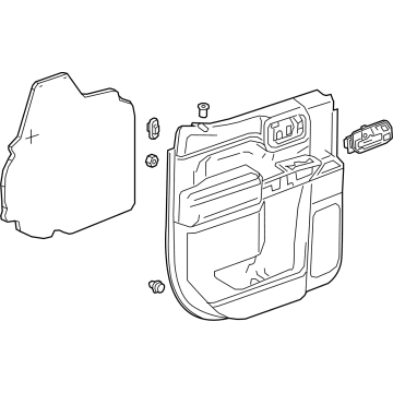 GM 86555988 Trim, Door Trim/Access, Jet Black, Rear 86555988 GM Trim, Door Trim/Access, Jet Black, Rear Illustration 1 of 1