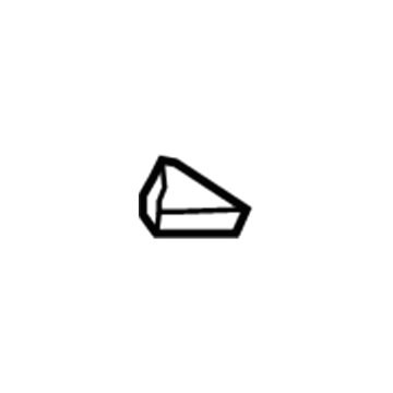 GM 10442703 Rear Sill Lower Extension, Passenger Side 10442703 GM Rear Sill Lower Extension, Passenger Side Illustration 1 of 1