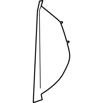 GM 26468390 Cover Assembly-Instrument Panel Outer Trim *Backen Blackk 26468390 GM Cover Assembly-Instrument Panel Outer Trim *Backen Blackk Illustration 1 of 1